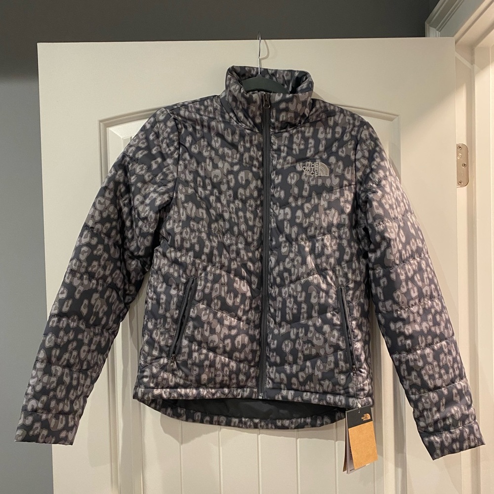 North Face Tamburello Leopard print jacket